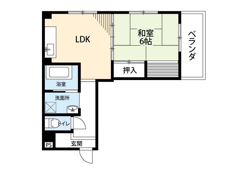 大田町スカイマンション 間取り