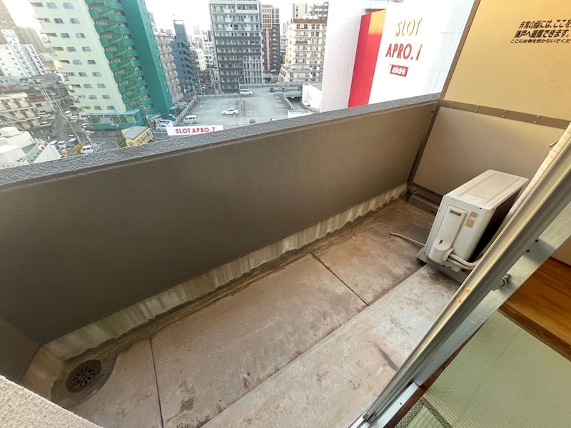 大田町スカイマンション ベランダ