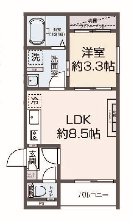 Tidy西小倉 間取り