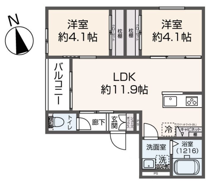 Delica城野 間取り