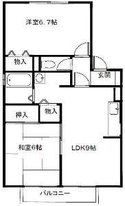 Ｂ・ベルヴィル 間取り