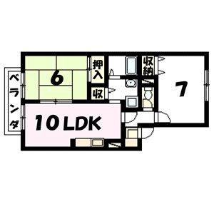 ラ・ルミエールⅠ 105号室 間取り