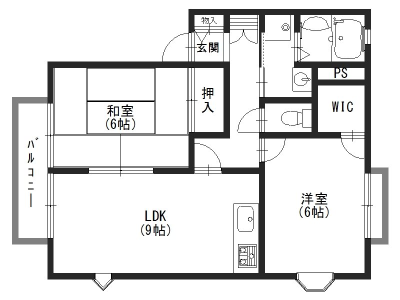パレスロード桂 間取り図