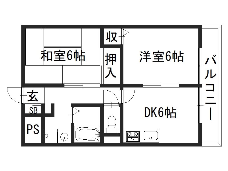 ラセーヌ桂 間取り