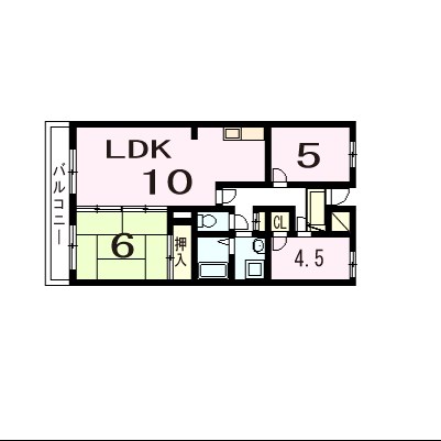 グランシャリオ 205号室 間取り