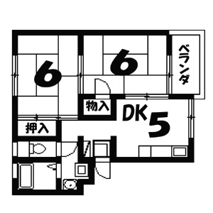 マンション角屋 302号室 間取り
