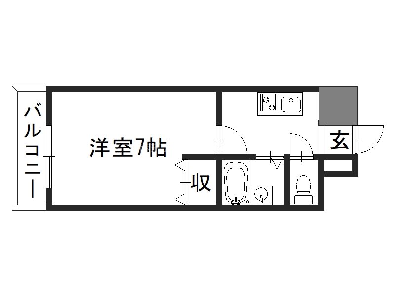コモド清水 207号室 間取り