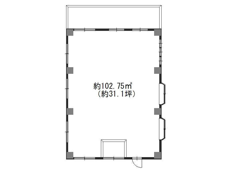 樫原テラス　テナント 3F号室 間取り