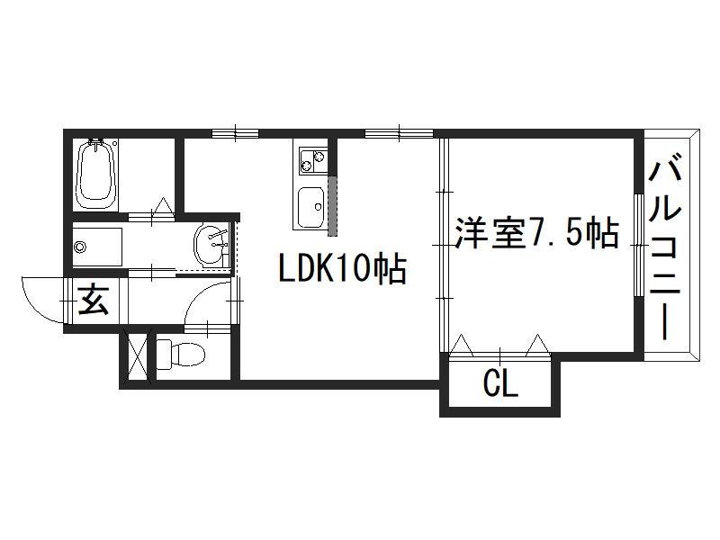 ファネージオ 203号室 間取り