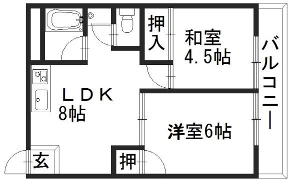 市ノ前ハイツ 307号室 間取り