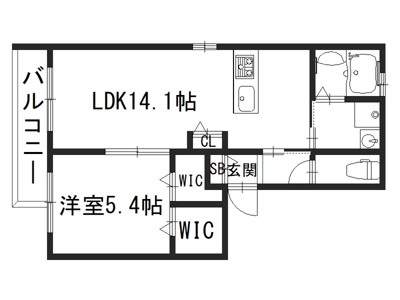 APPARTEMENT　四季 103号室 間取り