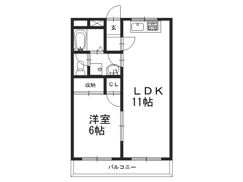 ベルジュール小嶋 303号室 間取り