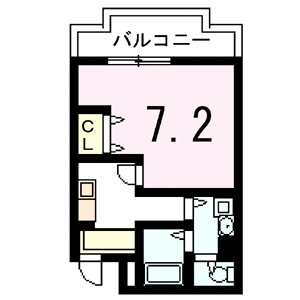 ステーションフロント桂 202号室 間取り