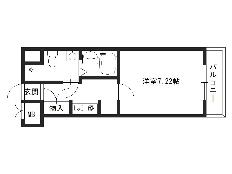 Nシャンブル 205号室 間取り