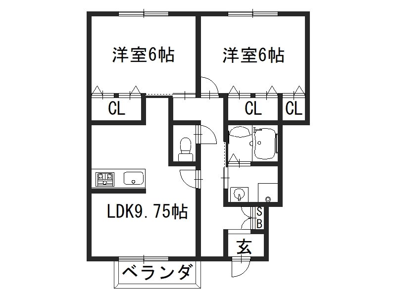 クラールハイムA棟 間取り