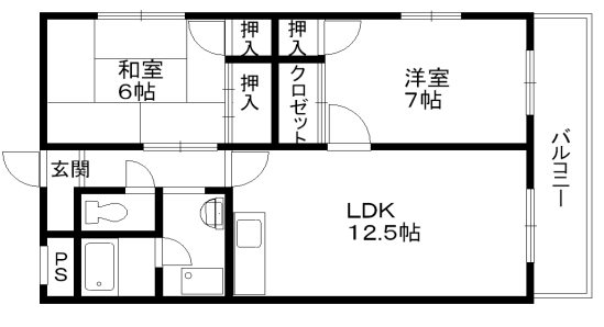 20HOUSE １-E号室 間取り