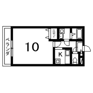 第2千代原ハイツ 間取り図