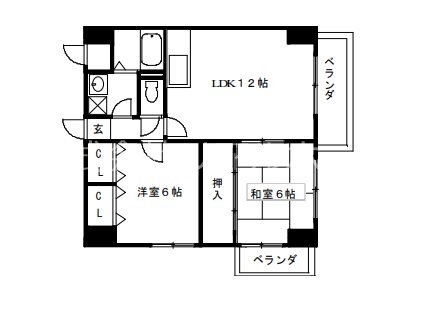 グランドール桂川畔  間取り