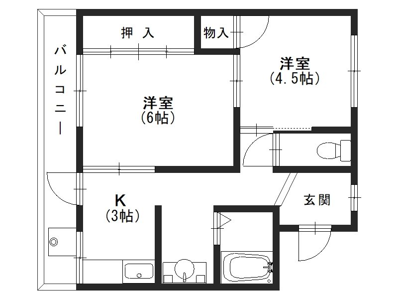 マンション山口 302号室 間取り