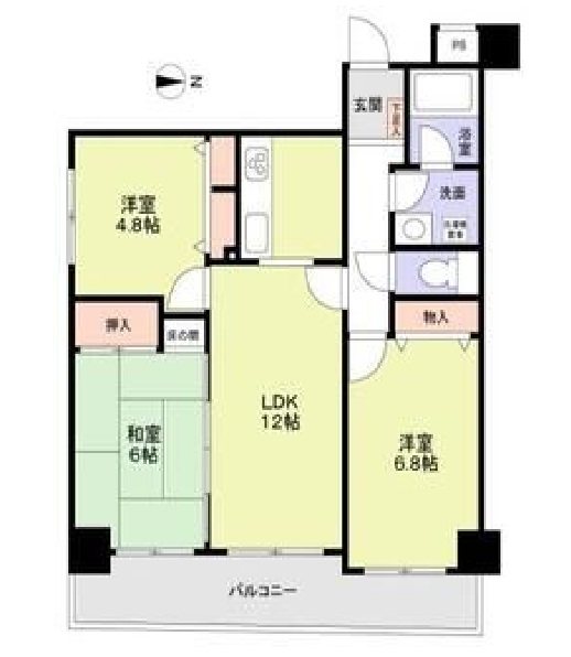 エクラ桂駅前  間取り図