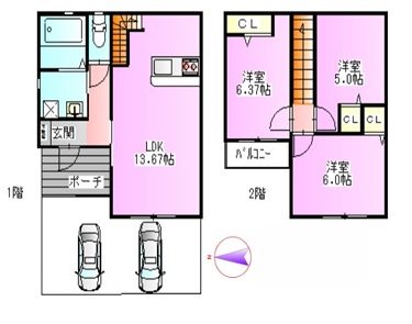 ベルリード京都桂川 間取り