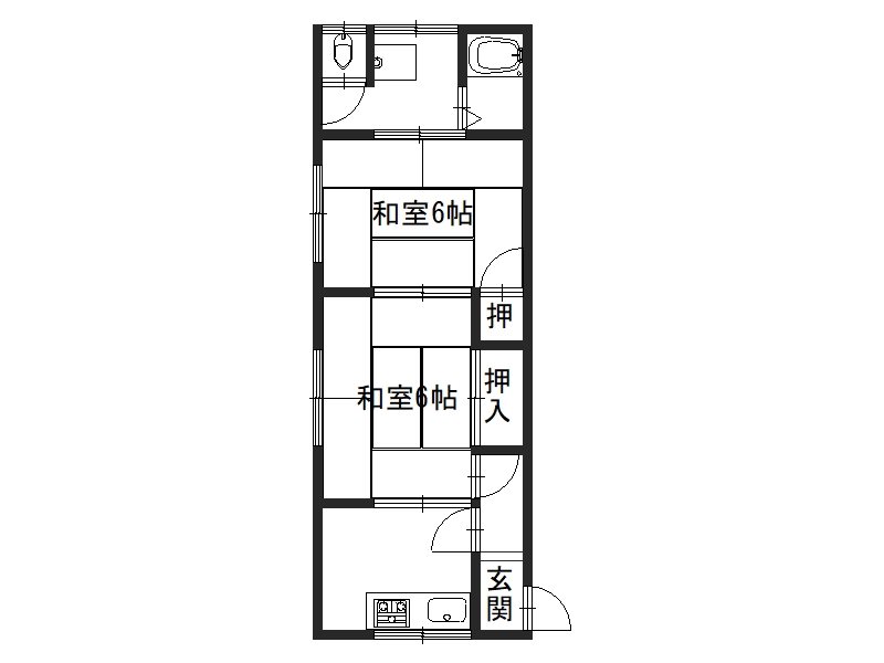 第一八ノ坪荘 間取り図