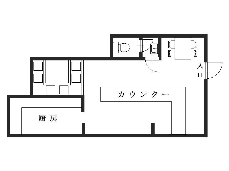 樫原久保町1階店舗 間取り