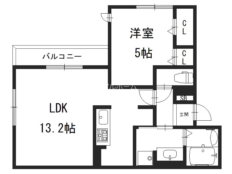 仮称）D-room桂川   間取り