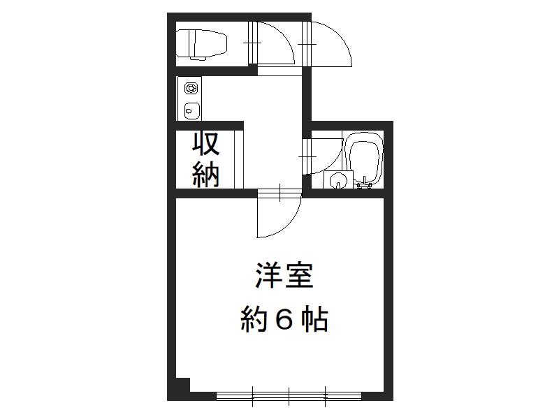 ソルフェージュ桂 1階テナント 間取り