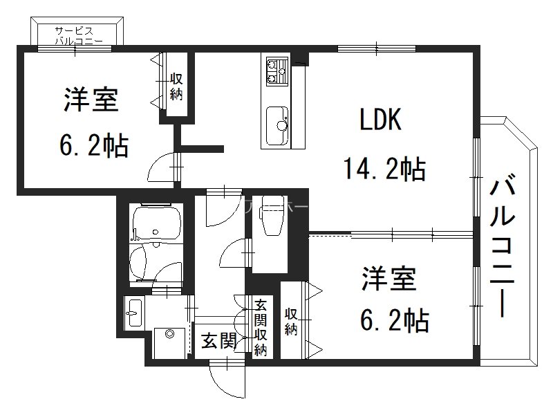 グランシュ長岡京  間取り