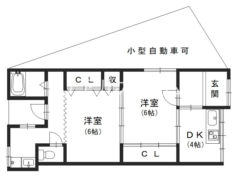 芝ノ下町貸家 西端 間取り