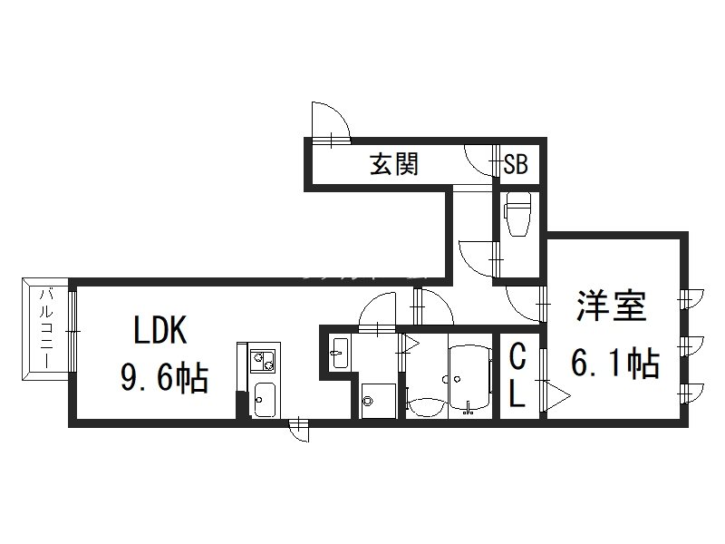 D-ROOM桂  間取り