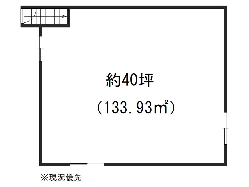 樫原平田町　1階店舗  間取り