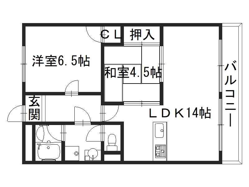 京都府京都市西京区川島滑樋町 間取り