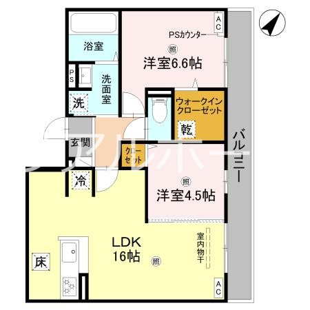 GRAMM桂稲荷山 間取り