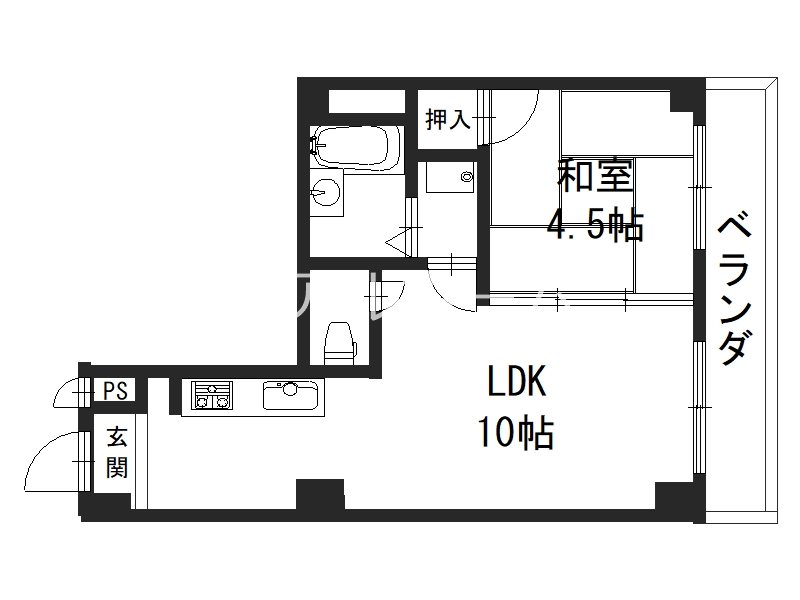 秀保マンション  間取り