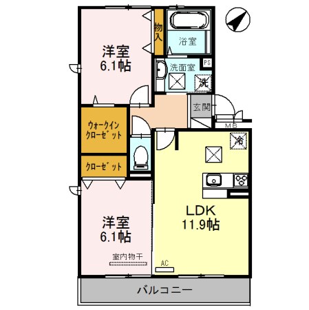 アルタ小柿ビュー 間取り