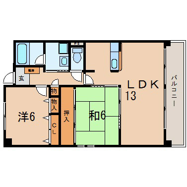 フローラ藤 間取り