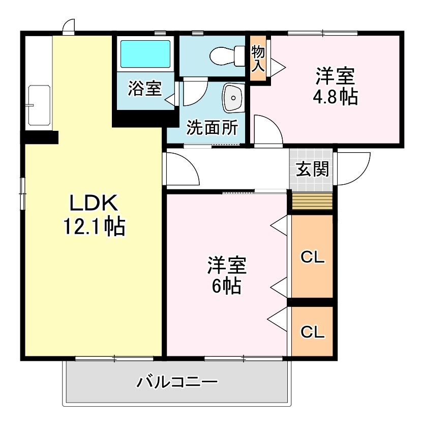 エスタシオン　Ａ棟 間取り