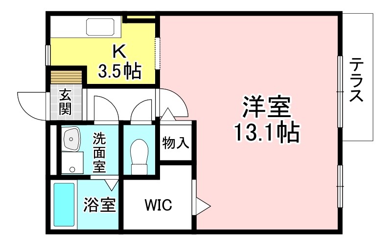 夢咲きの里Ｄ棟 間取り