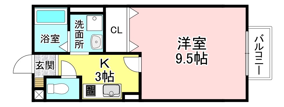 ハンズレジデンス北脇 A棟 間取り