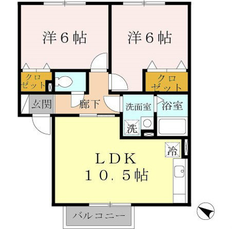 コーポミズホ 間取り