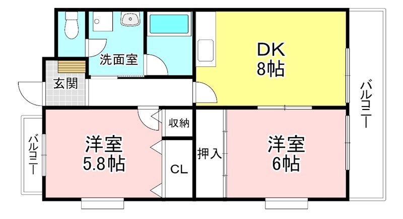 プリミエ貴生川 間取り