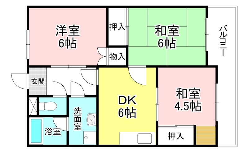 ハイツ蓬莱 間取り