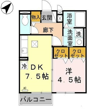 セジュールＨ・Ａ 間取り