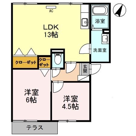 べルヴェデールIMAI　Ⅰ 間取り