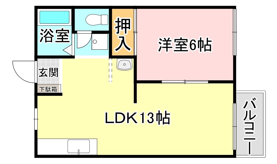 ハイツ岡田 間取り