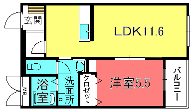ハートフルミナクサ  間取り