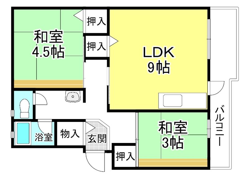 辻ハイツⅠ 間取り