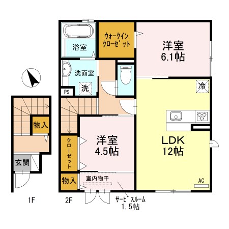 villa高畔 間取り
